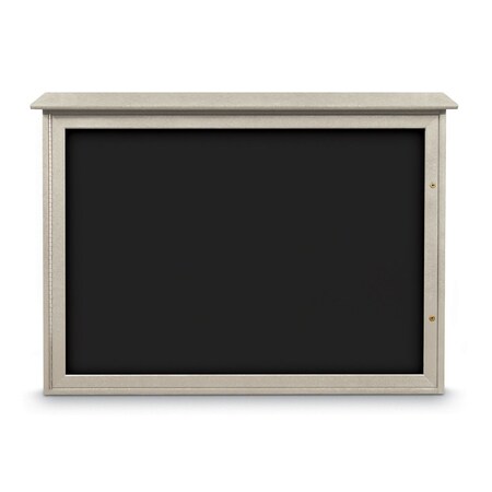 United Visual Products Outdoor Enclosed Combo Board, 72"x36", Bronze Frame/Blue & Cinnabar UVCB7236ODBZ-BLUE-CINNABA